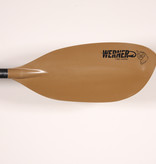 Werner Paddles (Closeout) Tybee Fiberglass Hooked 2-Piece Leverloc Standard Shaft 220-240 Brown