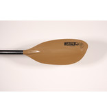 Werner Paddles (Closeout) Tybee Fiberglass Hooked 2-Piece Leverloc Standard Shaft 240-260 Brown