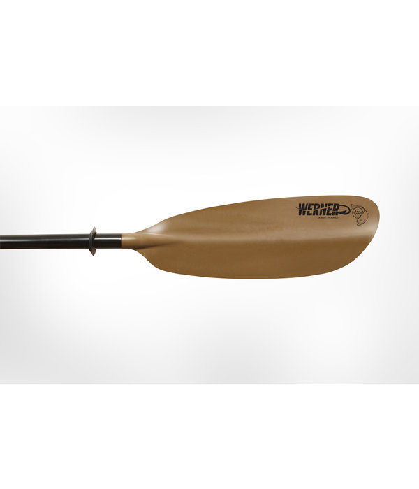 Werner Paddles (Closeout) Skagit Fiberglass Hooked 2-Piece Leverloc Standard Shaft 220-240 Brown