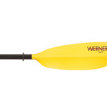 Werner Paddles (Closeout) Paddle Skagit Fiberglass 2-Piece Leverloc Small Shaft Custom Yellow