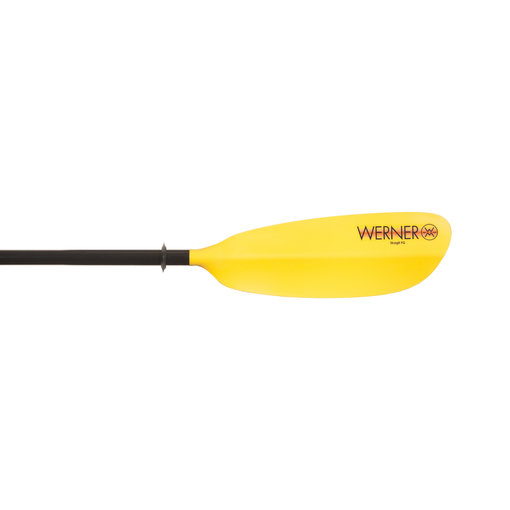 Werner Paddles (Closeout) Paddle Skagit Fiberglass 2-Piece Leverloc Small Shaft Custom Yellow