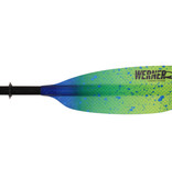 Werner Paddles Camano Hooked 2-Piece Leverloc Standard Shaft 260 Catch Lime Drift