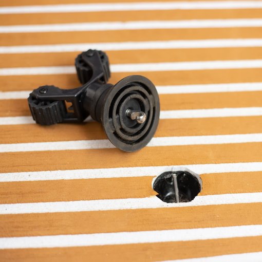 YakAttack Paddle Holder Leash Plug Adapter Mount With Rubber Base