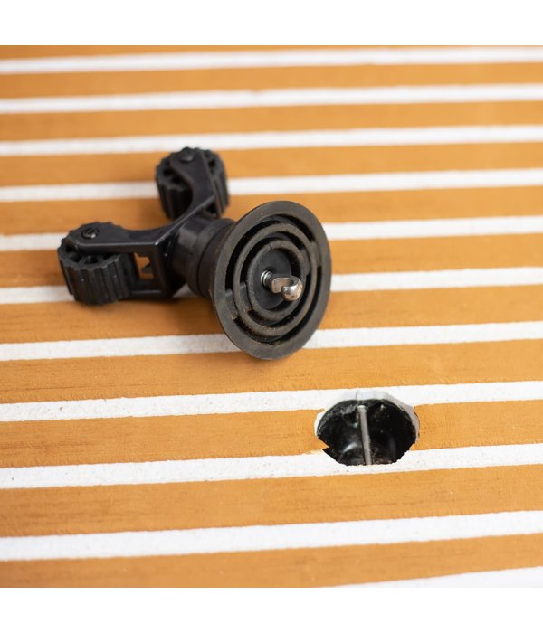 YakAttack Paddle Holder Leash Plug Adapter Mount With Rubber Base