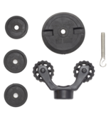 YakAttack Paddle Holder Leash Plug Adapter Mount With Rubber Base