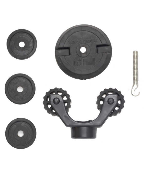 YakAttack Paddle Holder Leash Plug Adapter Mount With Rubber Base