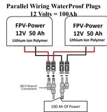 FPV-Power Parallel Wiring Coupler 60A - IP67 Rated Waterproof