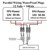 FPV-Power Parallel Wiring Coupler 60A - IP67 Rated Waterproof