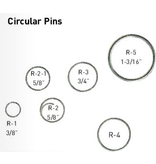 C. Sherman Johnson Circular Pin 1/2" & 5/8" With Starter