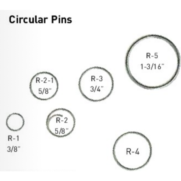 Circular Pin 1/2" & 5/8" With Starter