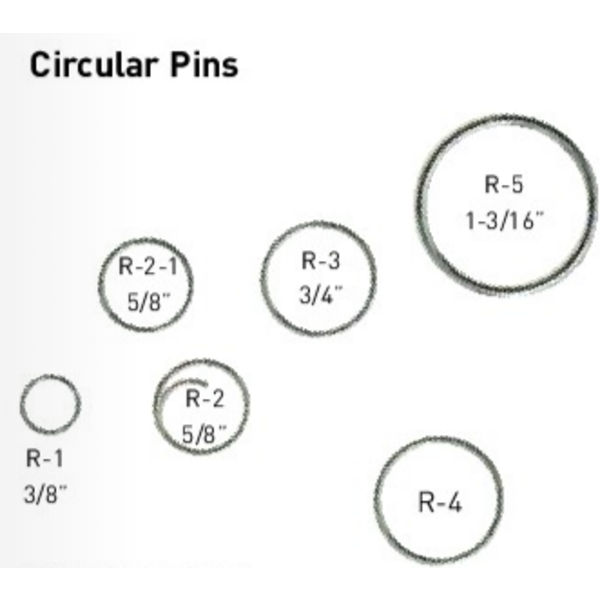Circular Pin 3/16" & 1/4" With Starter