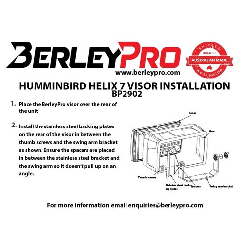 BerleyPro (Closeout) Helix Visor