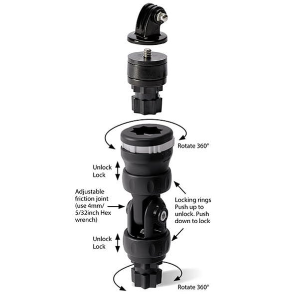 Railblaza Rod Holder R with MiniPort TracMount