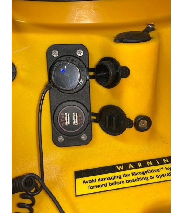 Dash Mount USB Dual Port With Weather Proof Cable Mariner Sails