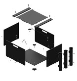 YakAttack (Closeout) BlackPak Black 12" x 16" x 11" Includes Lid And 3 Rod Holders