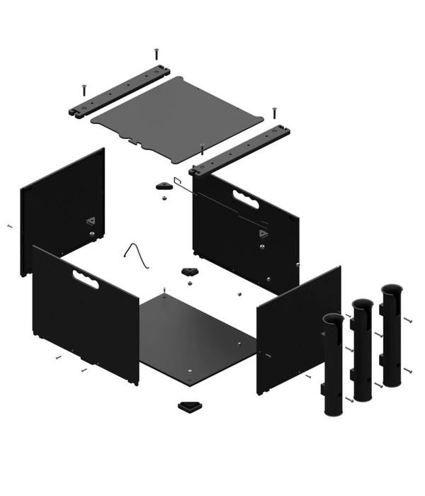 Yak-Attack (Discontinued) BlackPak Black 12" x 16" x 11" Includes Lid And 3 Rod Holders