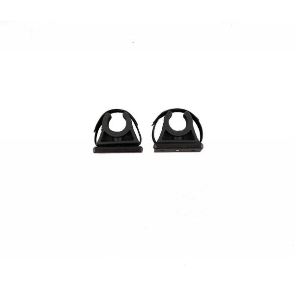 ParkNPole Rubber Clips With Deluxe Mounting Base w/ Hardware  (Pack Of 2)