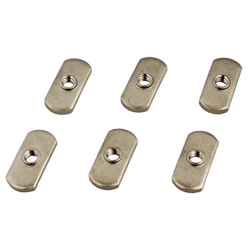 Yak-Attack Track Nut 1/2''  x 1/4"-20 Threads, 18-8 SS (Pack Of 6)
