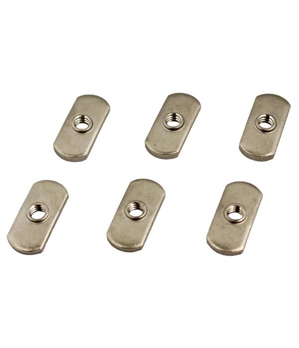 YakAttack Track Nut 1/2''  x 1/4"-20 Threads, 18-8 SS (Pack Of 6)