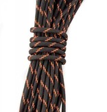 YakAttack USA Made 550 Paracord With Reflective Tracer Black/Orange 35'
