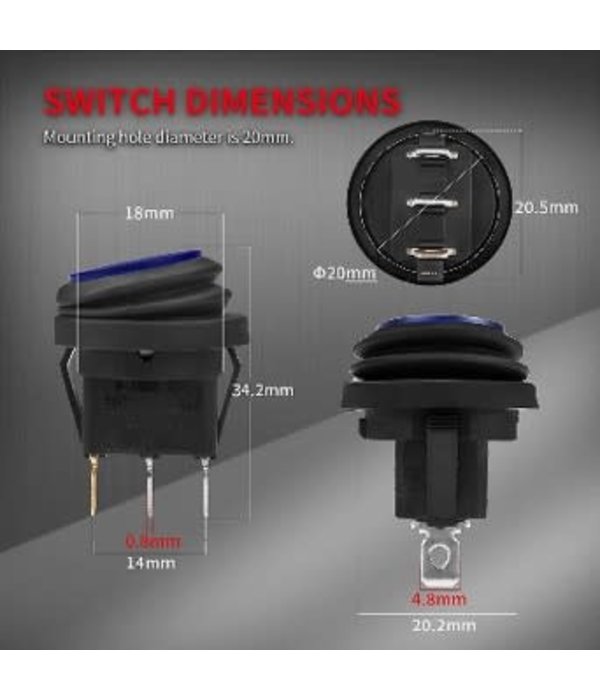 Waterproof Rocker Switch