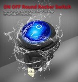 Switch Round Rocker Lighted Toggle Switch Waterproof Blue 20A