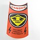 Orange Mast Caution Decal