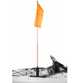 YakAttack VISIFlag 52'' Mast With Flag MightyMount/GearTrac Ready