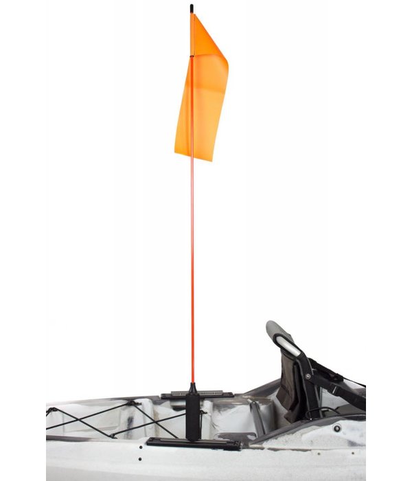 YakAttack VISIFlag 52'' Mast With Flag MightyMount/GearTrac Ready