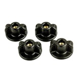 Yak-Attack Low Profile WingKnob 1/4"-20 Threads Brass Insert (Pack Of 4)