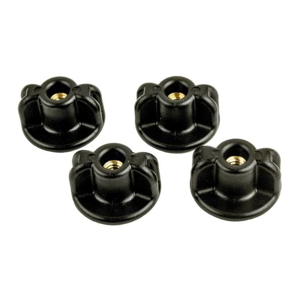 Low Profile WingKnob 1/4"-20 Threads Brass Insert (Pack Of 4)