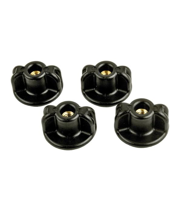 YakAttack Low Profile WingKnob 1/4"-20 Threads Brass Insert (Pack Of 4)