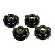 Low Profile WingKnob 1/4"-20 Threads Brass Insert (Pack Of 4)