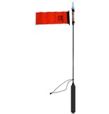 YakAttack VISIpole II Light, Mast, Floating Base, MightyMount/GearTrac Ready Includes Flag