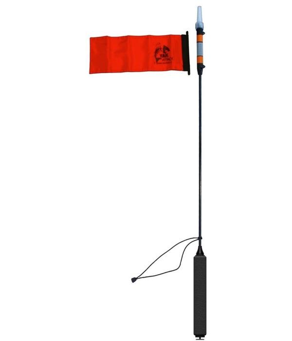 YakAttack VISIpole II Light, Mast, Floating Base, MightyMount/GearTrac Ready Includes Flag