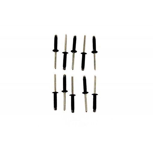 YakAttack Tri Fold Rivet .187" Diameter x .157 x .472" Grip Aluminum Black (Pack Of 10)