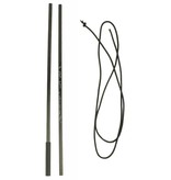 YakAttack VISICarbon Pro Mast Repair Kit Includes Both Carbon Tubes And Replacement Shock Cord