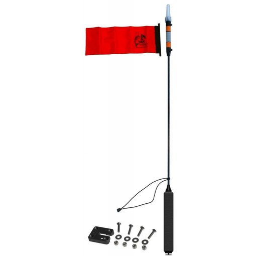 YakAttack VISIpole II Light, Mast, Floating Base Includes MightyMount And Flag