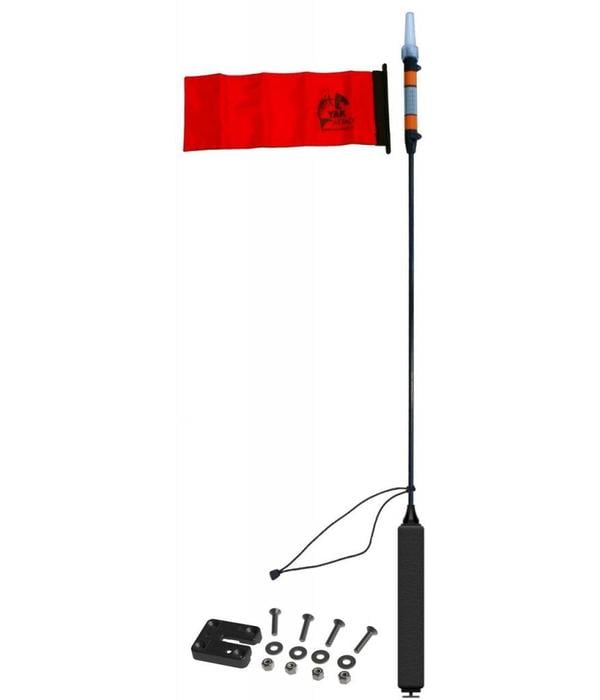 YakAttack VISIpole II Light, Mast, Floating Base Includes MightyMount And Flag