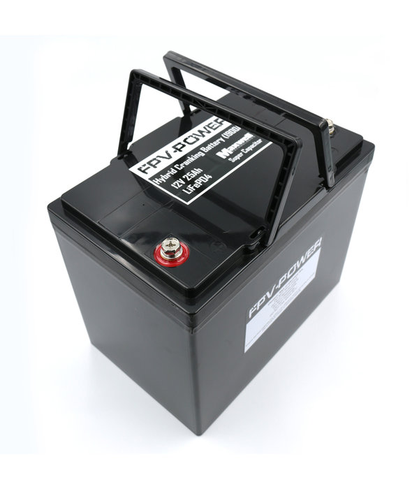 FPV-Power 12V 25Ah LIFEPO4 Hybrid Cranking Battery