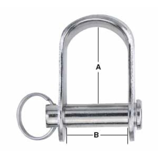 Shackle Stamped 1/4'' Pin (6mm)