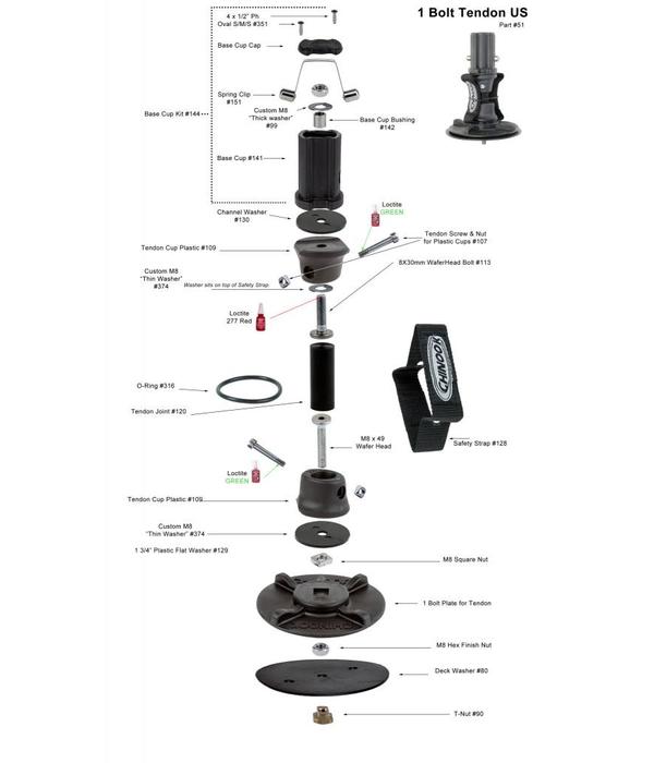 Chinook Mast Base 1-Bolt Tendon