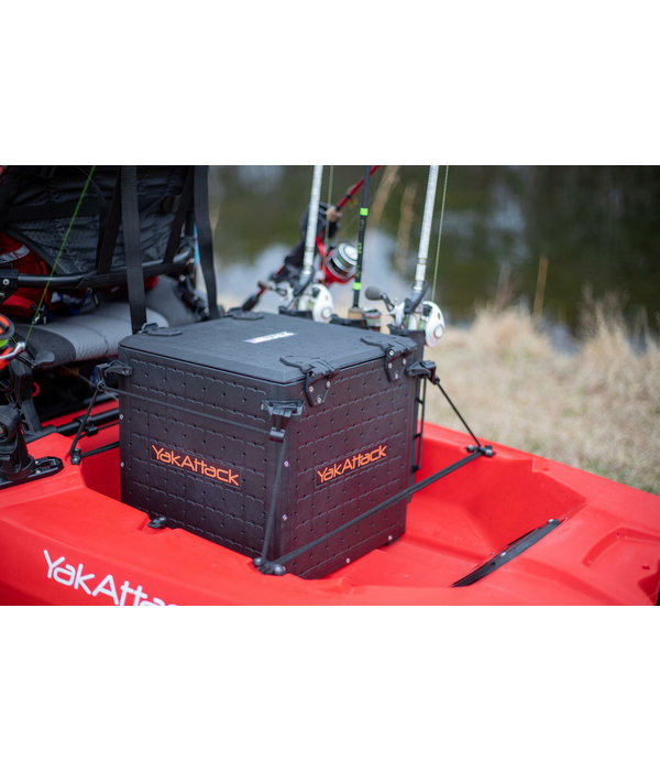 Yak-Attack BlackPak Pro 13" x 13" x 13" Black, Includes Lid And 3 Rod Holders