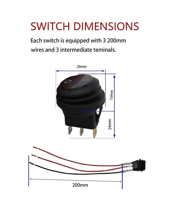 Waterproof Rocker Switch