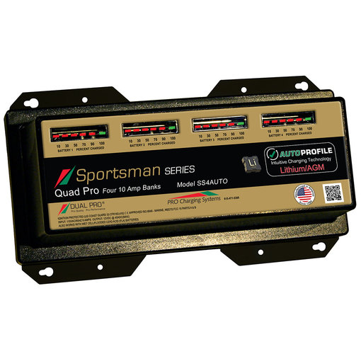 Pro Charging Systems SS4 Auto 40Ah 4-Bank Lithium/AGM Battery Charger