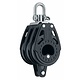 Block 75mm Triple Carbo With Swivel & Becket