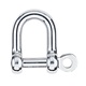 Shackle D 1/4'' Pin (6mm)