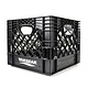 Milk Crate Black 13" x 13"