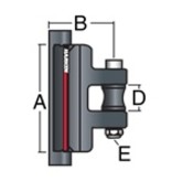 Harken CB 32mm Battcar System C Universal