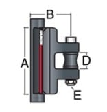 Harken System AA Ball Bearing Luff Car